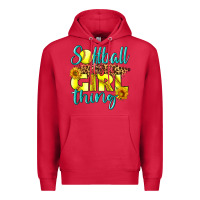 Cardinal softball it's a girl thing Premium Hoodie - LillyAllenDesigns