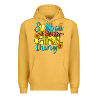 Mustard softball it's a girl thing Premium Hoodie - LillyAllenDesigns