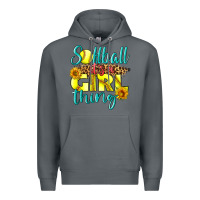 Rock softball it's a girl thing Premium Hoodie - LillyAllenDesigns