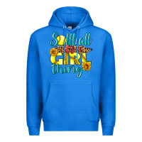 True Royal softball it's a girl thing Premium Hoodie - LillyAllenDesigns
