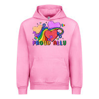 Fuchsia Pink proud ally Urban Hoodie - MaliasSmallBusiness