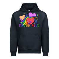 Navy proud ally Urban Hoodie - MaliasSmallBusiness