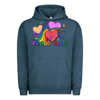 Pigment Midnight Navy proud ally Urban Hoodie - MaliasSmallBusiness