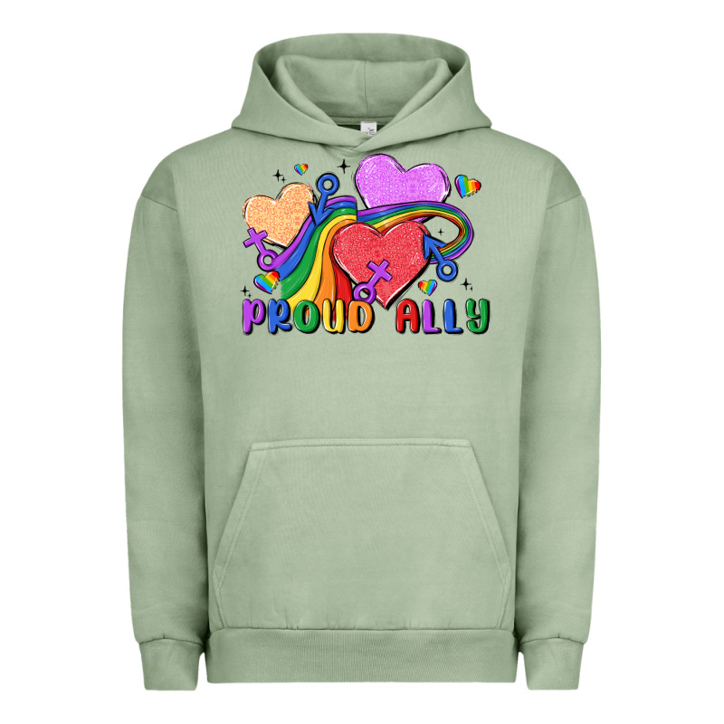Proud Ally Urban Hoodie by MaliasSmallBusiness | Teevron