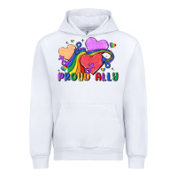 White proud ally Urban Hoodie - MaliasSmallBusiness