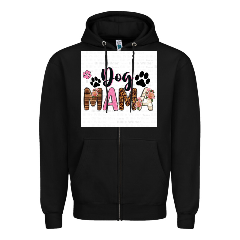 Dog Mama  Texas Billie Wilder Filigran. Zipper Hoodie by texasbilliewilder | Teevron