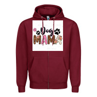 Burgundy dog mama  texas billie wilder filigran. Zipper Hoodie - texasbilliewilder