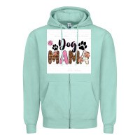 Seafoam dog mama  texas billie wilder filigran. Zipper Hoodie - texasbilliewilder