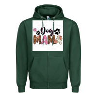 Sports Green dog mama  texas billie wilder filigran. Zipper Hoodie - texasbilliewilder
