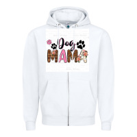 White dog mama  texas billie wilder filigran. Zipper Hoodie - texasbilliewilder
