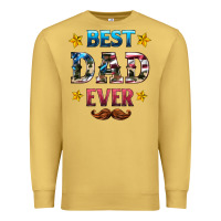 Antique Gold best dad ever Premium Sweatshirt - HRA Design Shop