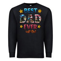 Black best dad ever Premium Sweatshirt - HRA Design Shop