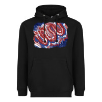 Black Patriotic tie dye background Heavyweight Hoodie - CowGirlArtShop