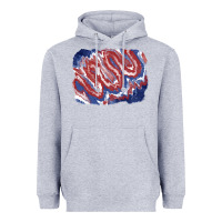 Heather Grey Patriotic tie dye background Heavyweight Hoodie - CowGirlArtShop