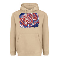 Mushroom Patriotic tie dye background Heavyweight Hoodie - CowGirlArtShop