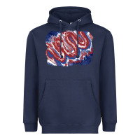 Navy Patriotic tie dye background Heavyweight Hoodie - CowGirlArtShop