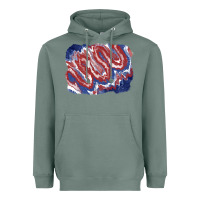 Sage Patriotic tie dye background Heavyweight Hoodie - CowGirlArtShop