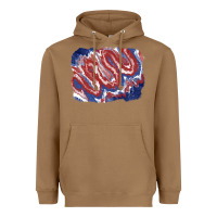Toasted Coconut Patriotic tie dye background Heavyweight Hoodie - CowGirlArtShop