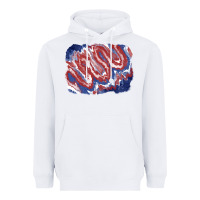 White Patriotic tie dye background Heavyweight Hoodie - CowGirlArtShop