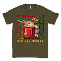 Army Green tis the season Classic Tee - Zillion Design Studio