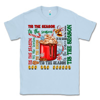 Dusty Blue tis the season Classic Tee - Zillion Design Studio