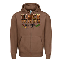 Chestnut black teacher magic melanin male teacher Zipper Hoodie - texasbilliewilder
