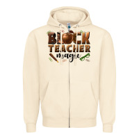 Black Teacher Magic Melanin Male Teacher Zipper Hoodie | Teevron