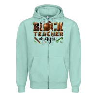Seafoam black teacher magic melanin male teacher Zipper Hoodie - texasbilliewilder