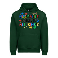 Forest Green normalize minds of all kinds Urban Hoodie - MaliasSmallBusiness
