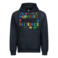 Navy normalize minds of all kinds Urban Hoodie - MaliasSmallBusiness