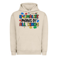 Pigment French Oak normalize minds of all kinds Urban Hoodie - MaliasSmallBusiness