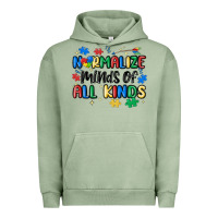 Pigment Oil Green normalize minds of all kinds Urban Hoodie - MaliasSmallBusiness
