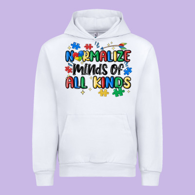 Normalize Minds Of All Kinds Urban Hoodie Designed By Maliassmallbusiness