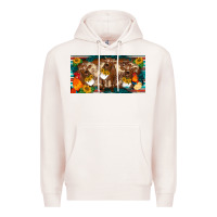 Pale Pink western cow cockerel chick  serape leopard sunflowers license plate te Premium Hoodie - BarkalooDesign