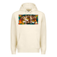 Tofu western cow cockerel chick  serape leopard sunflowers license plate te Premium Hoodie - BarkalooDesign
