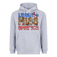 Heather Grey Little miss America Heavyweight Hoodie - Neo Western
