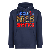 Navy Little miss America Heavyweight Hoodie - Neo Western