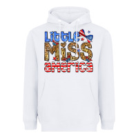 White Little miss America Heavyweight Hoodie - Neo Western
