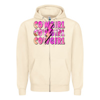 Sandshell cowgirl cowgirl lightning bolt Zipper Hoodie - Zillion Design Studio
