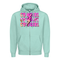 Cowgirl Cowgirl Lightning Bolt Zipper Hoodie | Teevron