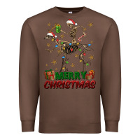 Chestnut merry christmas deer skeleton Premium Sweatshirt - FaDigitalArtStudio