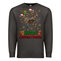 Smoke merry christmas deer skeleton Premium Sweatshirt - FaDigitalArtStudio