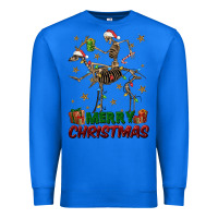 True Royal merry christmas deer skeleton Premium Sweatshirt - FaDigitalArtStudio
