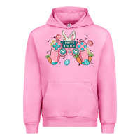 Fuchsia Pink happy easter Urban Hoodie - MaliasSmallBusiness