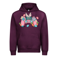 Mauve Wine happy easter Urban Hoodie - MaliasSmallBusiness