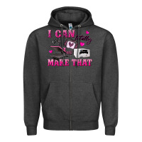 Charcoal Heather i can totally make that Zipper Hoodie - texasbilliewilder