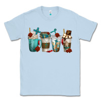 Dusty Blue faith coffee cups Classic Tee - texasbilliewilder
