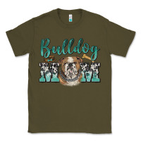 Army Green bulldog mom Classic Tee - BarkalooDesign