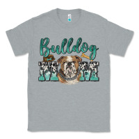 Heather Grey bulldog mom Classic Tee - BarkalooDesign
