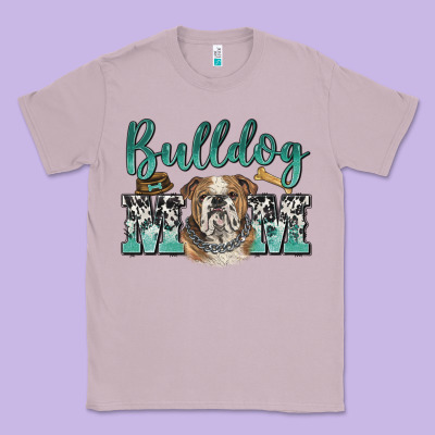 Bulldog Mom Classic Tee Designed By Barkaloodesign